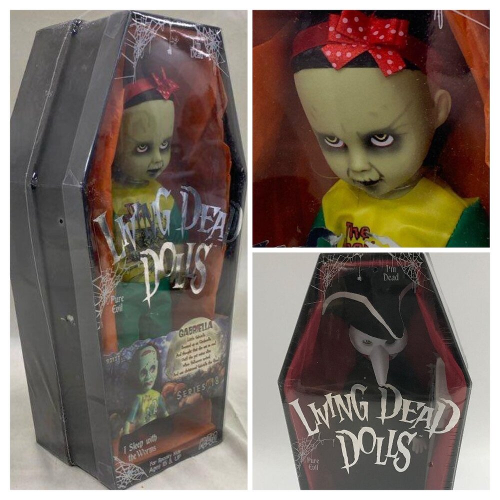 Mezco Living Dead Doll "Gabriella" And " " Factory Sealed Special Lot